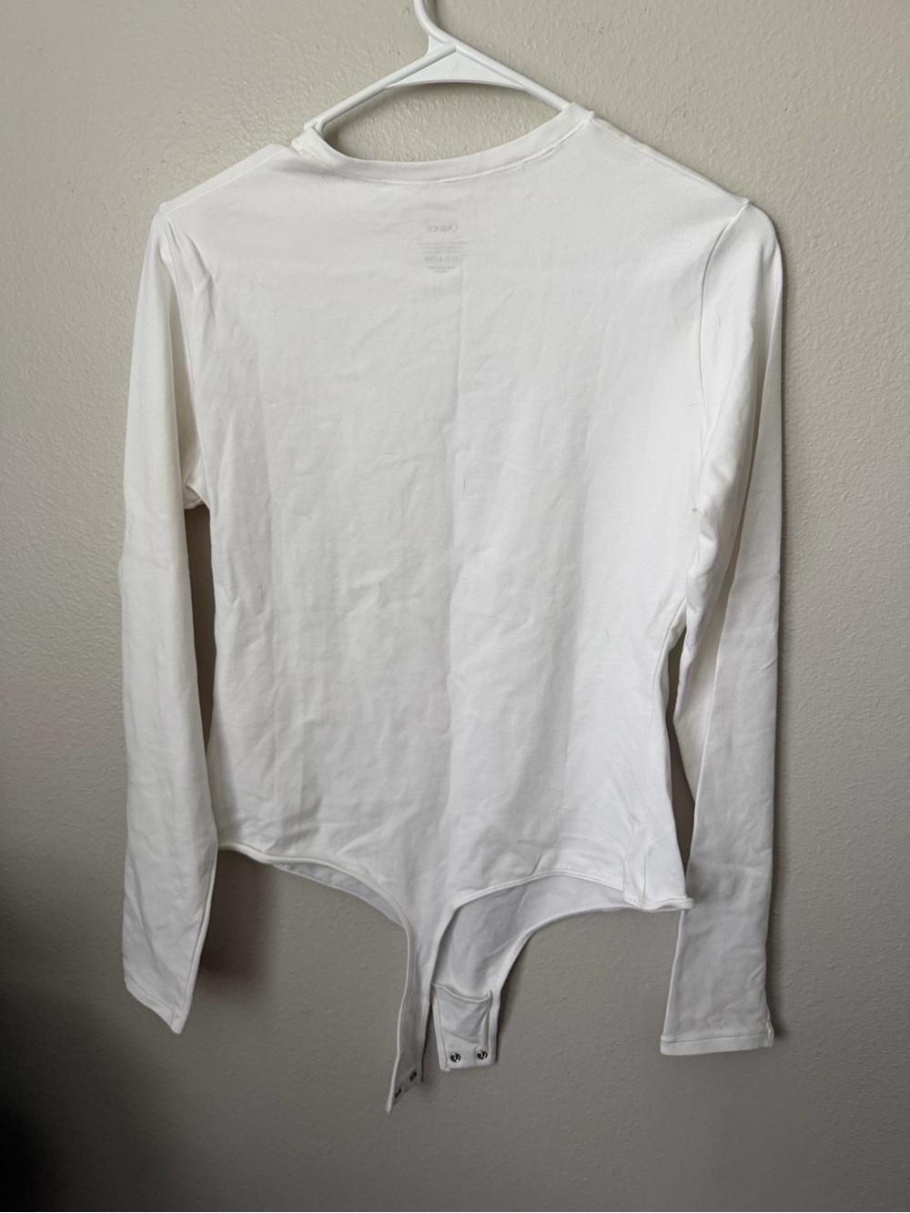 Quince Stretch Cotton Jersey Fitted Long Sleeve Bodysuit L Layering Capsule - Picture 4 of 4